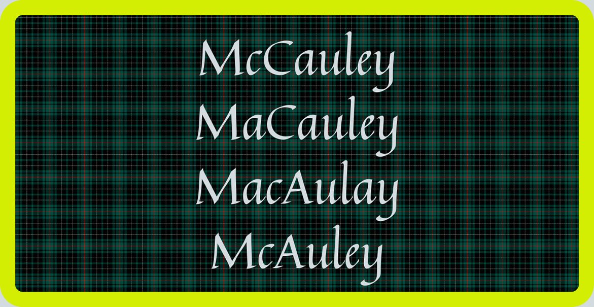 Does a Difference in a Family Name Spelling Matter When Determining a Clan Association?